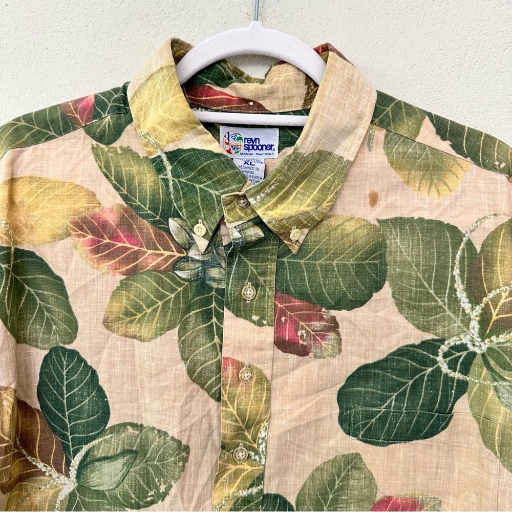 Reyn Spooner Mens Short Sleeve Tropical Hawaiian Shirt Size XL - Picture 4 of 11